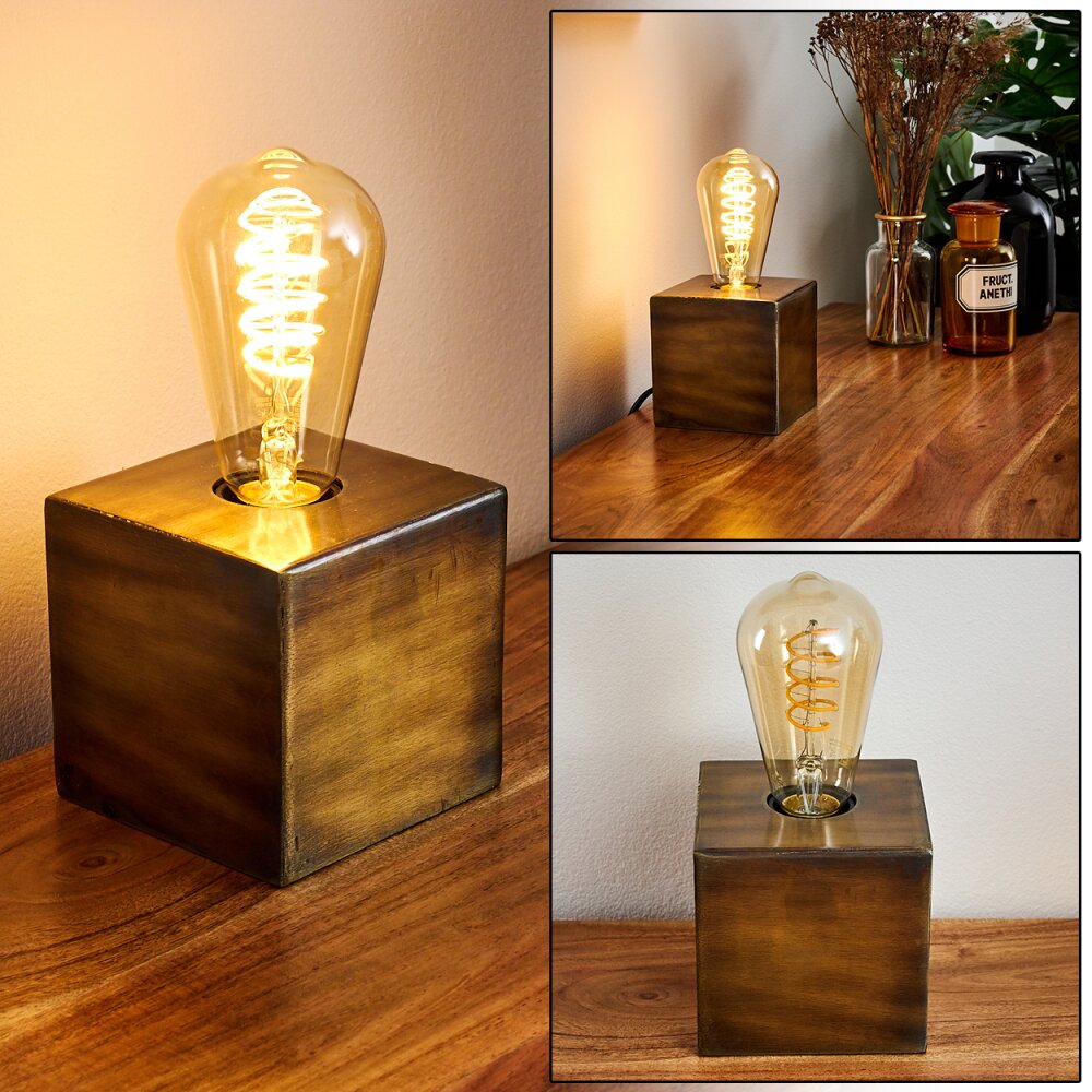 Lemele Tischleuchte Bronze, 1-flammig main product photo