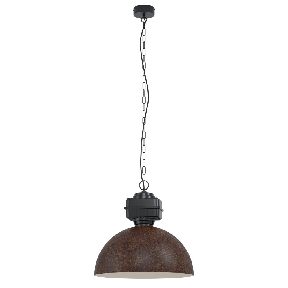 Eglo Leuchten ROCKINGHAM Hängeleuchte Braun, Schwarz, 1-flammig main product photo