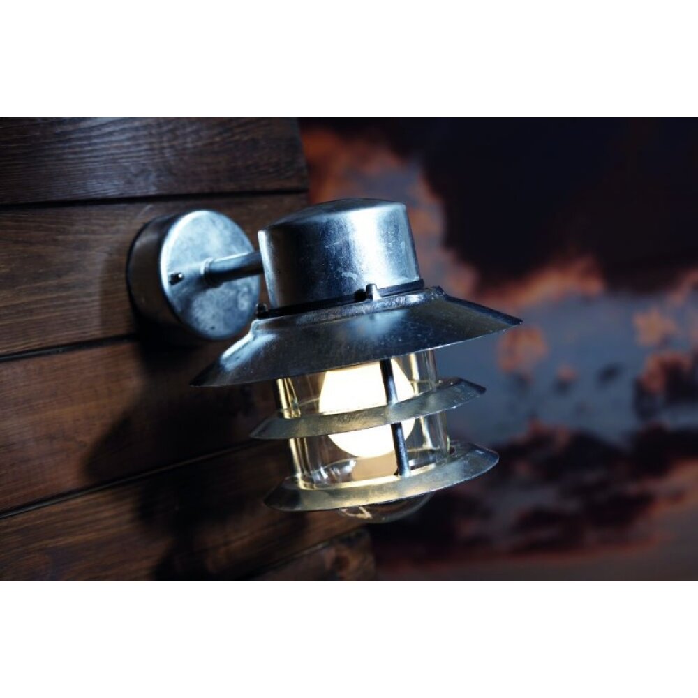 Nordlux BLOKHUS Außenwandleuchte Verzinkt, 1-flammig main product photo
