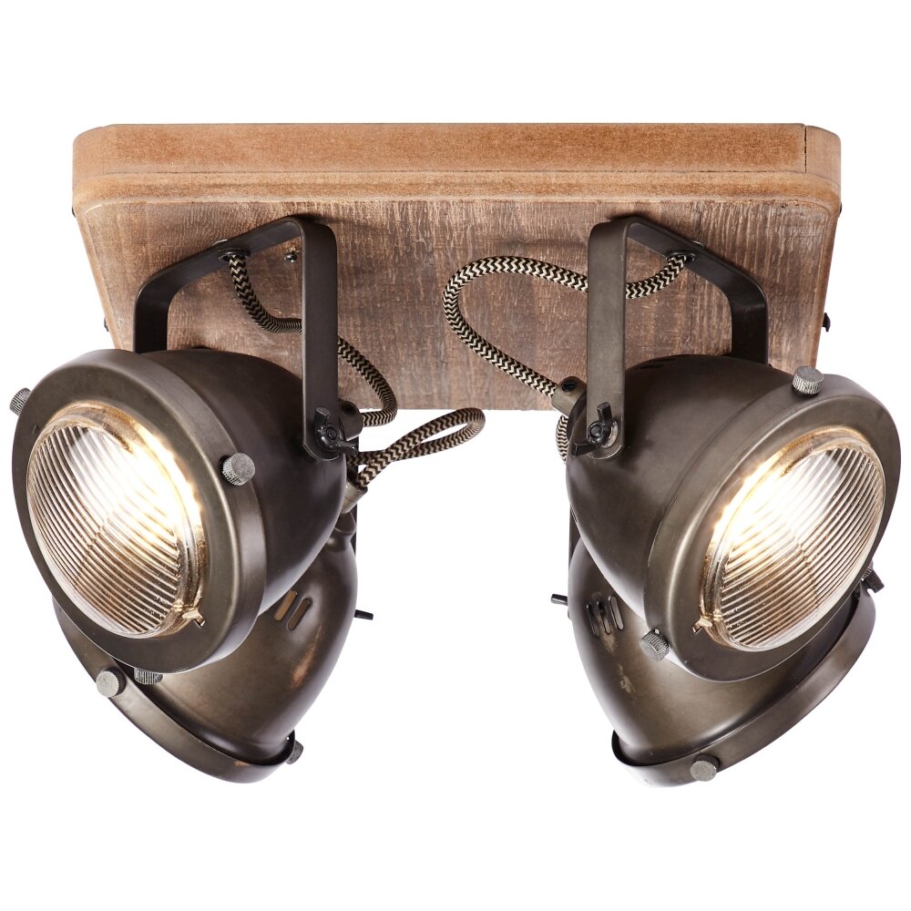 Brilliant Carmen Wood Spot Edelstahl, 4-flammig main product photo
