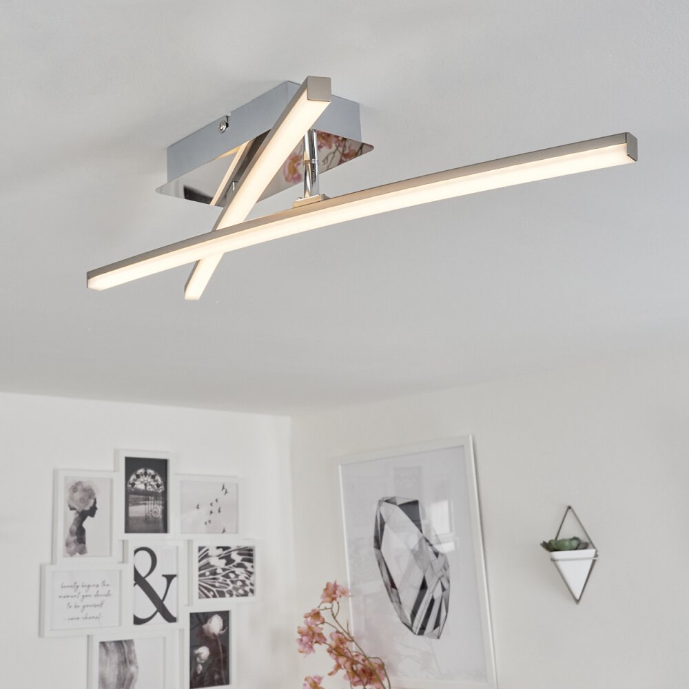 Powassan Deckenleuchte LED Chrom, 2-flammig main product photo