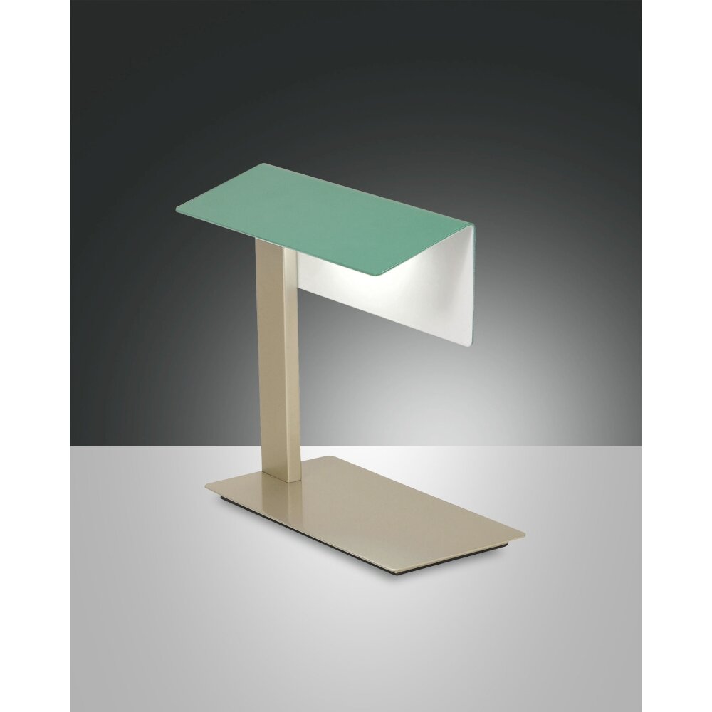 Fabas Luce Washington Tischleuchte LED Gold, Grün, 1-flammig main product photo