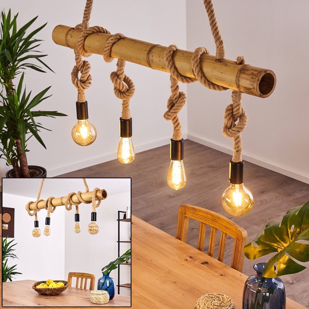 Asmara Hängeleuchte Braun, 4-flammig main product photo