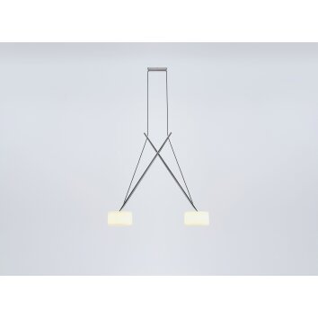 Serien Lighting TWIN Pendelleuchte LED Chrom, 2-flammig