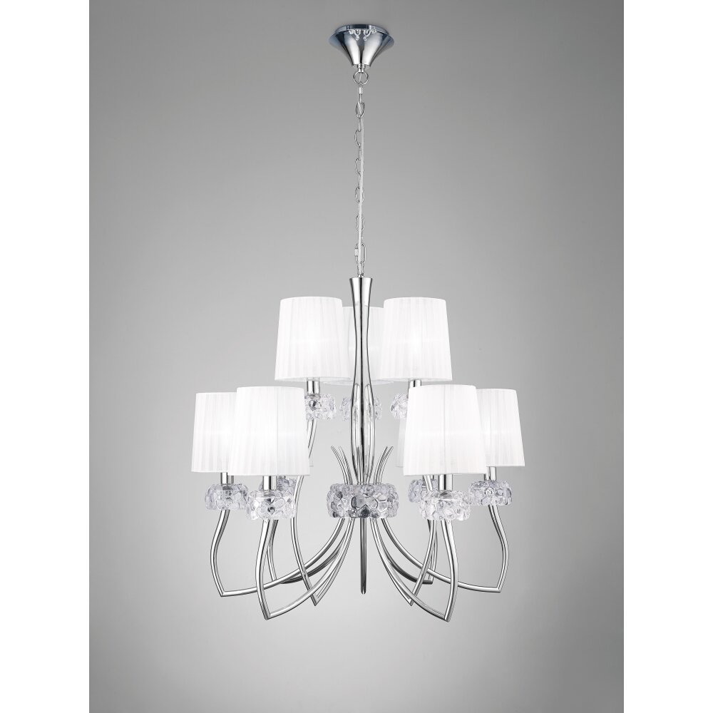 Mantra LOEWE Pendelleuchte Chrom, 9-flammig main product photo