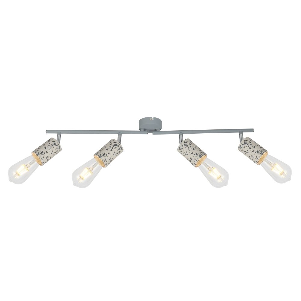 Globo FLECKI Spotbalken Grau, 4-flammig main product photo