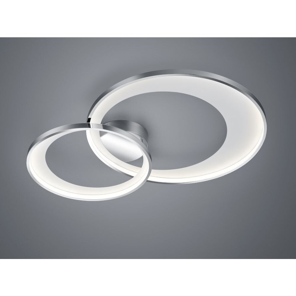 Trio Leuchten GRANADA Deckenleuchte LED Chrom, 1-flammig