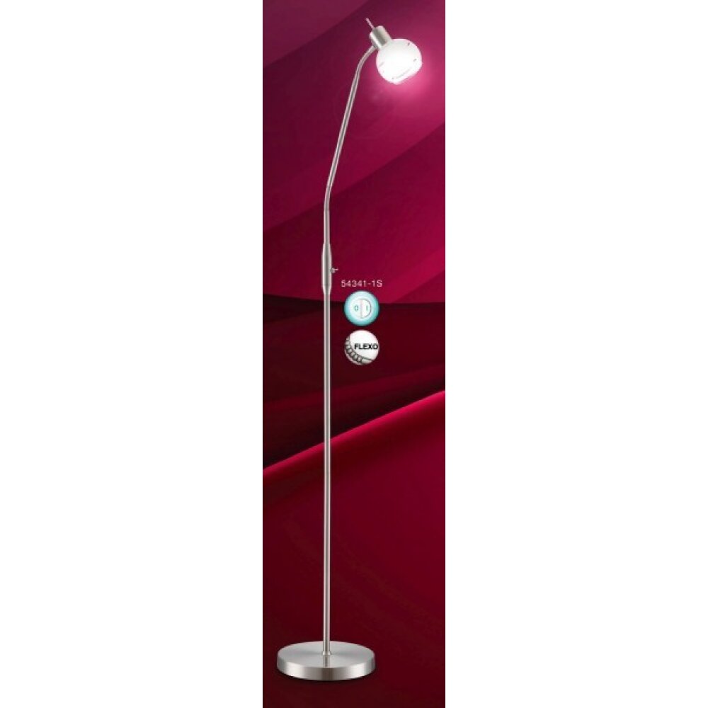 Globo ELLIOTT Stehleuchte Nickel-Matt, 1-flammig main product photo