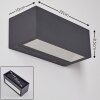 Spidern Außenwandleuchte LED Aluminium, 1-flammig