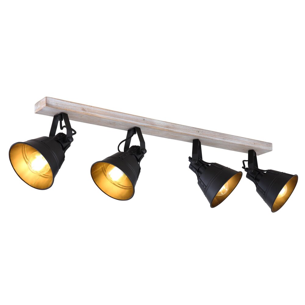Globo GÜNTHER Strahler Gold, Weiß, 4-flammig main product photo