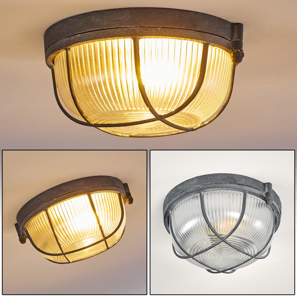 Hanalei Deckenleuchte Grau, 1-flammig main product photo