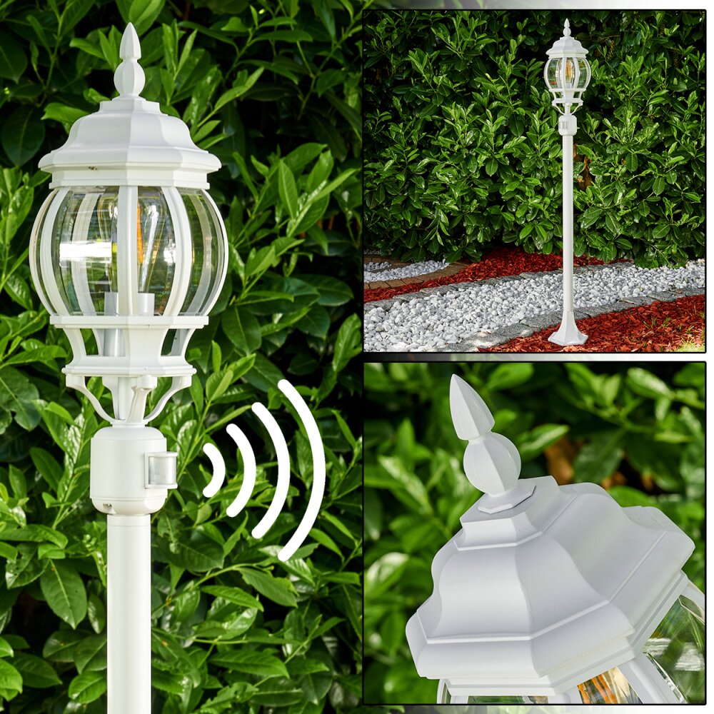Lentua Außenstehleuchte Weiß, 1-flammig, Bewegungsmelder main product photo