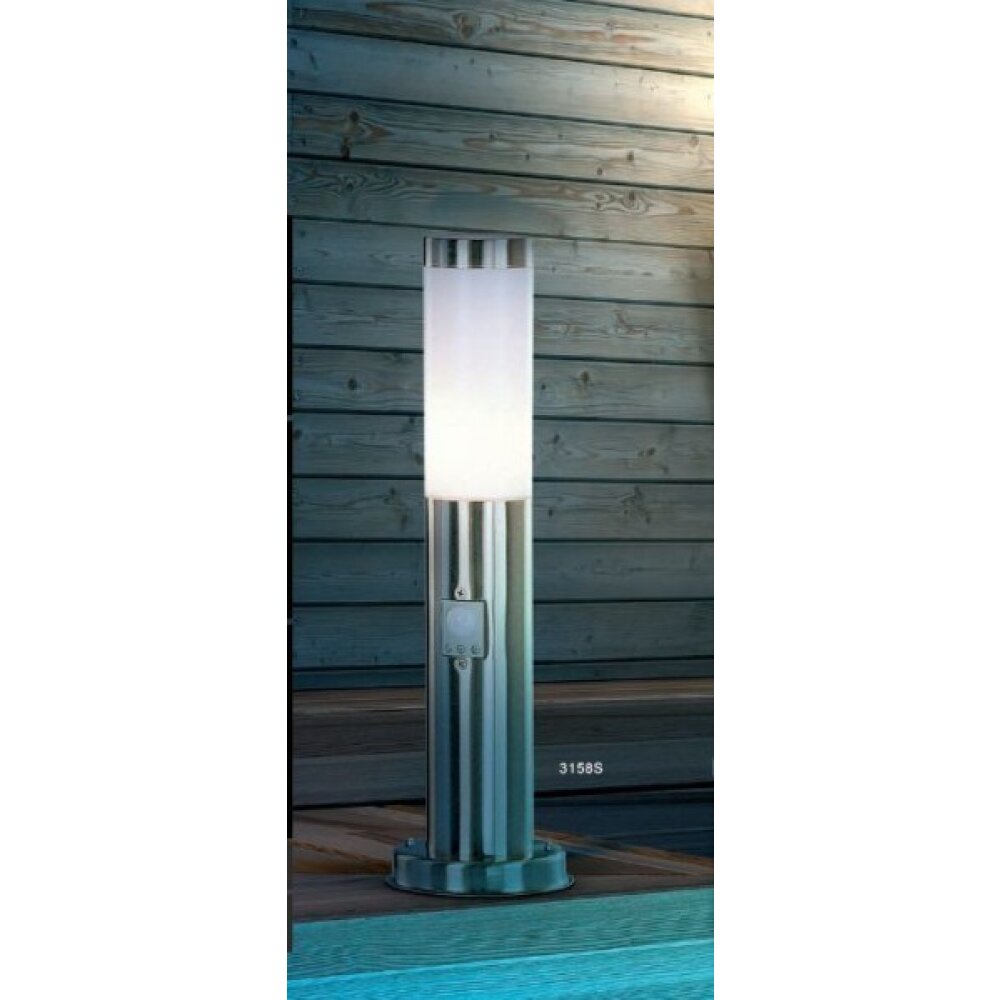 Globo BOSTON Außenlampe Edelstahl, Weiß, 1-flammig main product photo