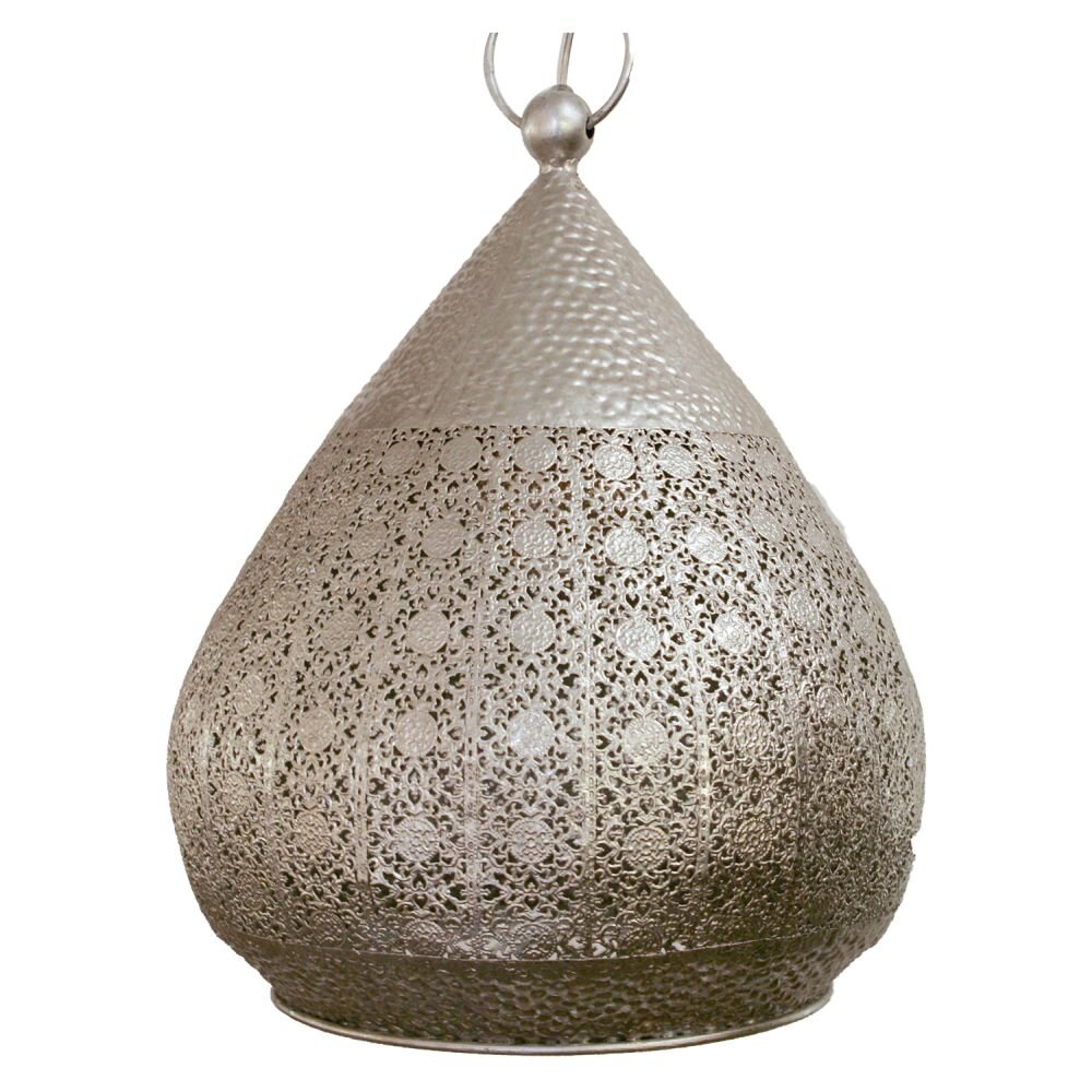 Eglo MELILLA Hängeleuchte Silber, 1-flammig main product photo