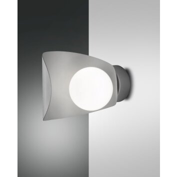 Fabas Luce Adria Wandleuchte LED Silber, 1-flammig