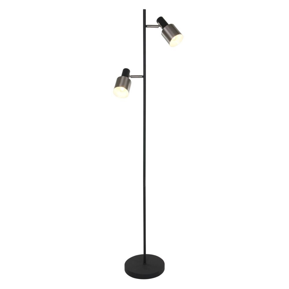 Steinhauer Fjorgard Stehleuchte Schwarz, 2-flammig main product photo