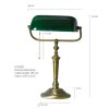 Steinhauer DE RIO Bankerlampe Bronze, 1-flammig