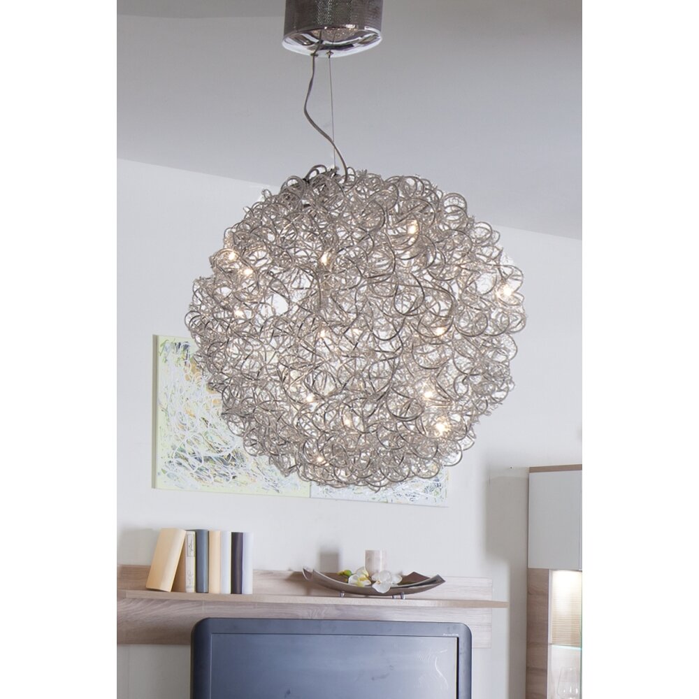 Holländer DIRIGIBILE Hängeleuchte Silber, 20-flammig main product photo