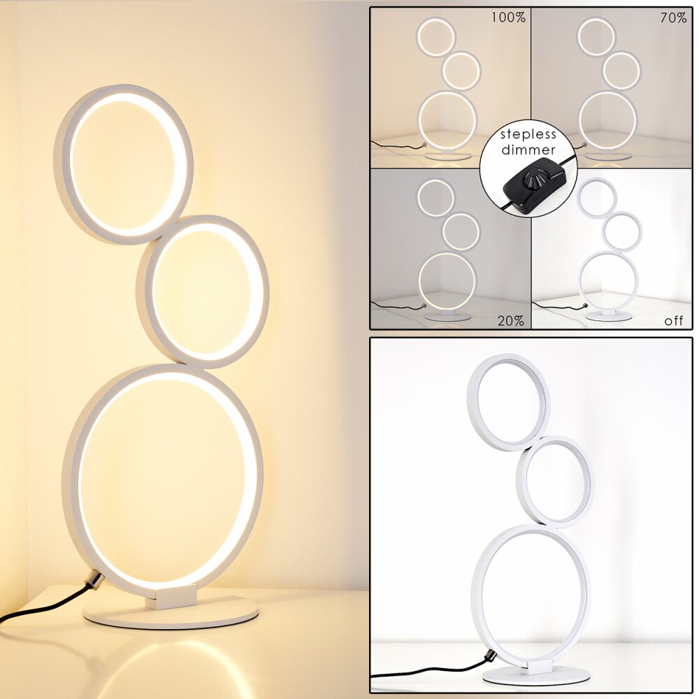 Rodekro Tischleuchte LED Weiß, 1-flammig main product photo