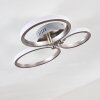 Volonne Deckenleuchte LED Edelstahl, Silber, 3-flammig