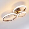Volonne Deckenleuchte LED Edelstahl, Silber, 3-flammig