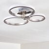 Volonne Deckenleuchte LED Edelstahl, Silber, 3-flammig