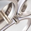 Volonne Deckenleuchte LED Edelstahl, Silber, 3-flammig