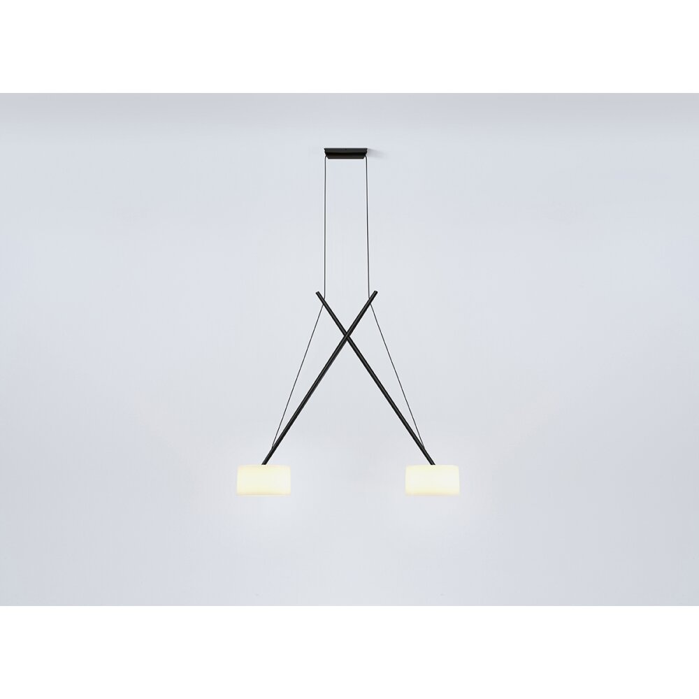 Serien Lighting TWIN Suspension Pendelleuchte LED Schwarz, 1-flammig main product photo