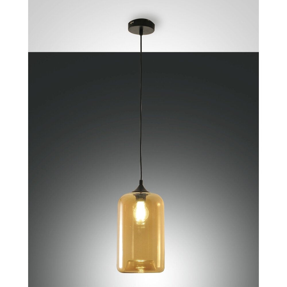 Fabas Luce Silo Pendelleuchten Schwarz, 1-flammig main product photo