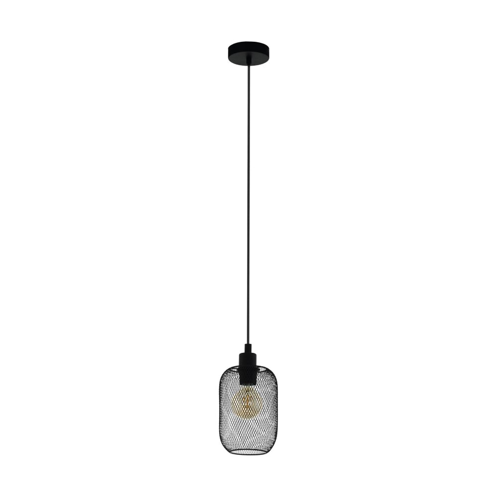 Eglo Leuchten WRINGTON Hängeleuchte Schwarz, 1-flammig main product photo