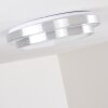 Mirabeau Deckenleuchte LED Aluminium, 2-flammig, Fernbedienung, Farbwechsler