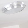 Mirabeau Deckenleuchte LED Aluminium, 2-flammig, Fernbedienung, Farbwechsler