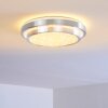 Mirabeau Deckenleuchte LED Aluminium, 2-flammig, Fernbedienung, Farbwechsler