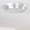 Mirabeau Deckenleuchte LED Aluminium, 2-flammig, Fernbedienung, Farbwechsler