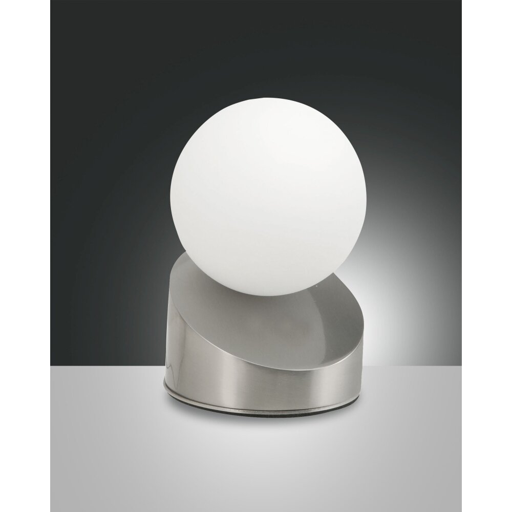 Fabas Luce Gravity Tischleuchte LED Nickel-Matt, 1-flammig main product photo