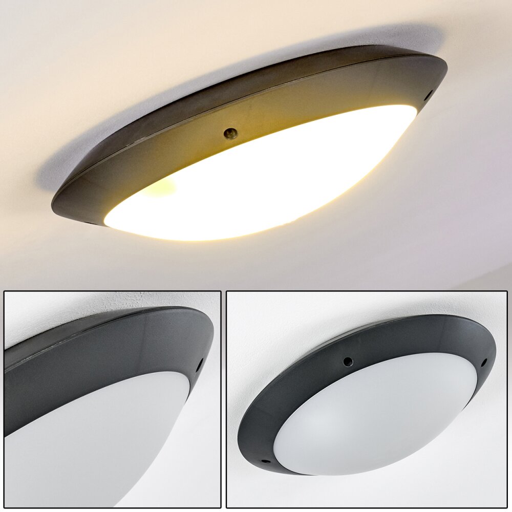 Grafton Außendeckenleuchte Anthrazit, 2-flammig main product photo