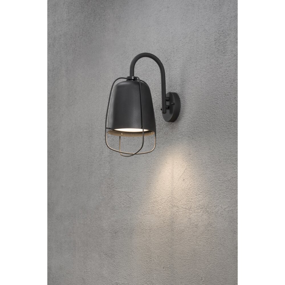 Konstsmide Perugia Wandleuchte Schwarz, 1-flammig main product photo