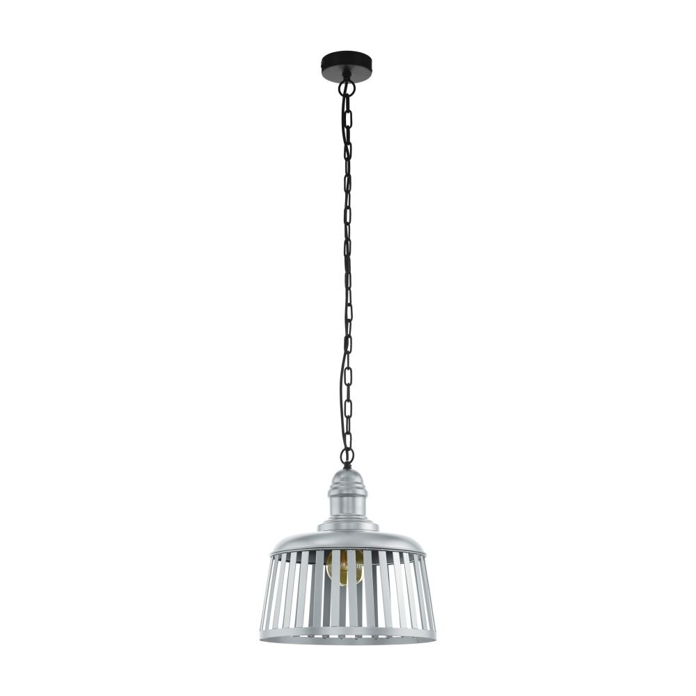 EGLO WRAXALL Hängeleuchte Schwarz, Silber, 1-flammig main product photo