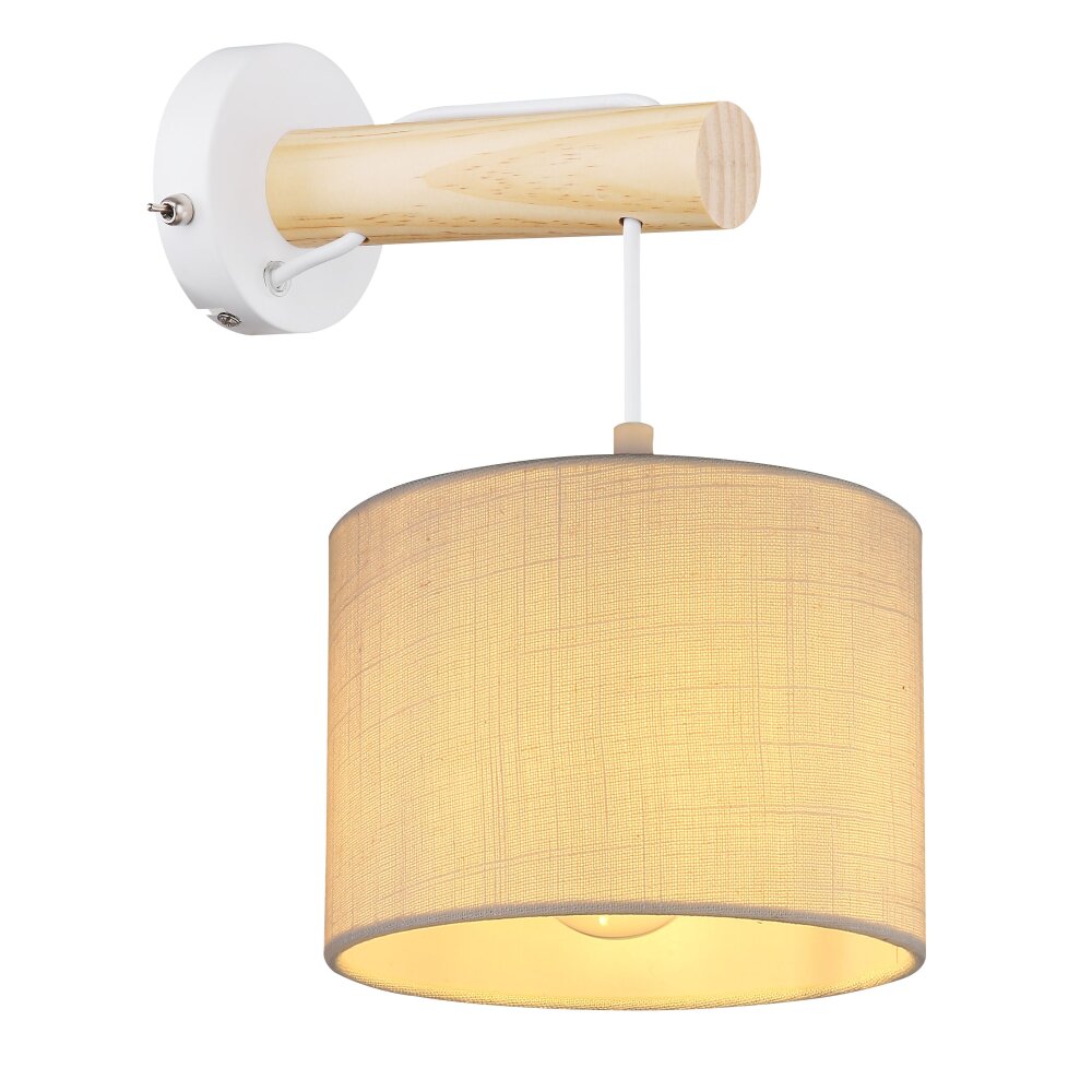 Globo RAFA Wandleuchte Braun, Weiß, 1-flammig main product photo