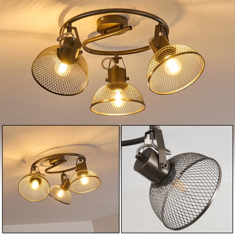 Oksevej Deckenleuchte Grau, 3-flammig main product photo