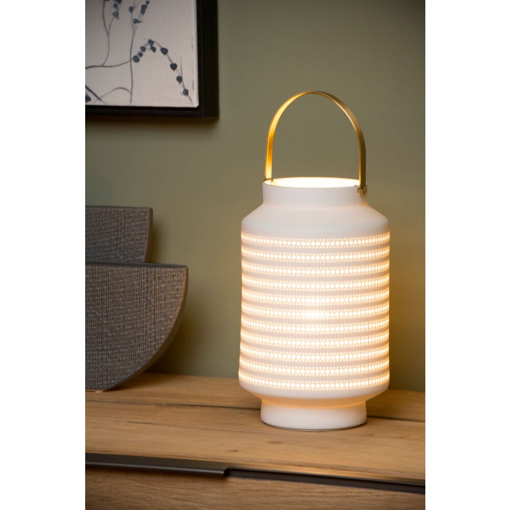 Lucide JAMILA Tischlampe Weiß, 1-flammig main product photo