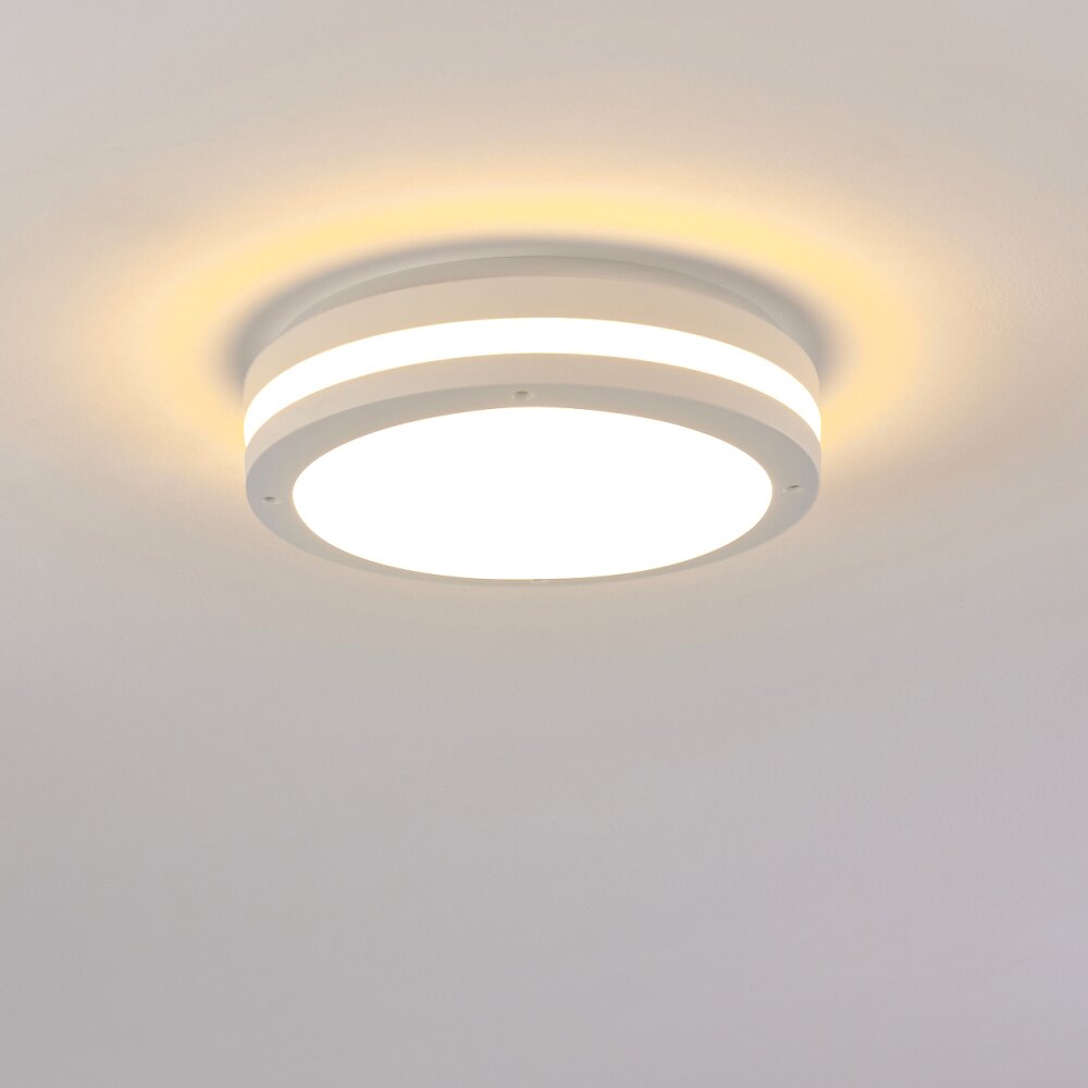 Wollongong Außendeckenleuchte LED Weiß, 1-flammig