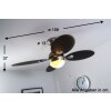 Globo WADE Ventilator Edelstahl, Nickel-Matt, 1-flammig