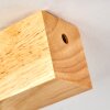 Barbengo Deckenleuchte Holz hell, Schwarz, 1-flammig