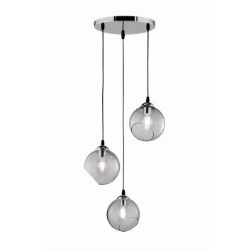 Reality CLOONEY Pendelleuchte Chrom, 3-flammig Reality CLOONEY Pendelleuchte Chrom, 3-flammig