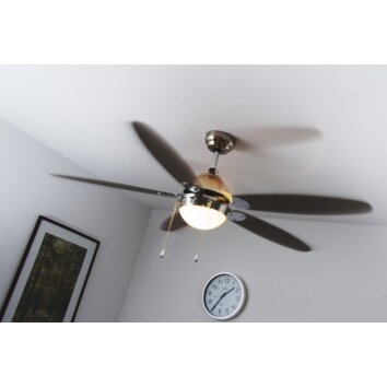 Globo AZURA Ventilator Nickel-Matt, 1-flammig