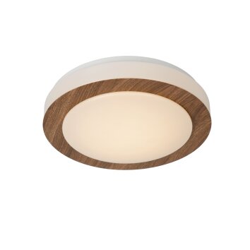 Lucide DIMY Deckenleuchte LED Holz dunkel, 1-flammig