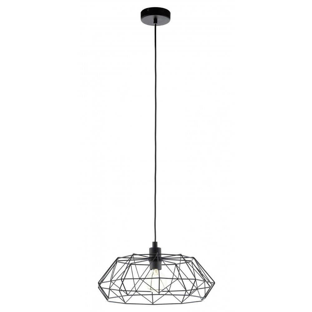 Eglo CARLTON 2 Pendelleuchte Schwarz, 1-flammig main product photo