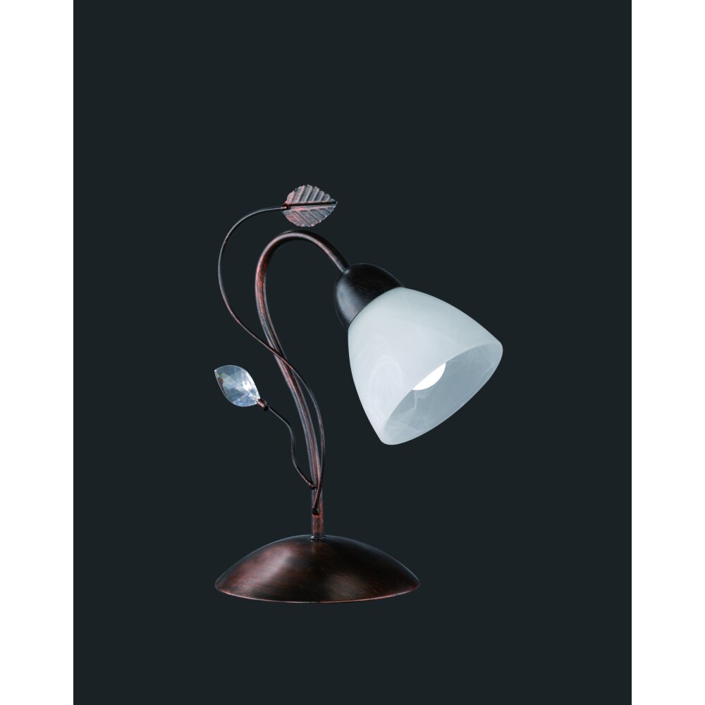 Trio Leuchten TRADITIO Tischleuchte Dunkelbraun, Rostfarben, 1-flammig main product photo