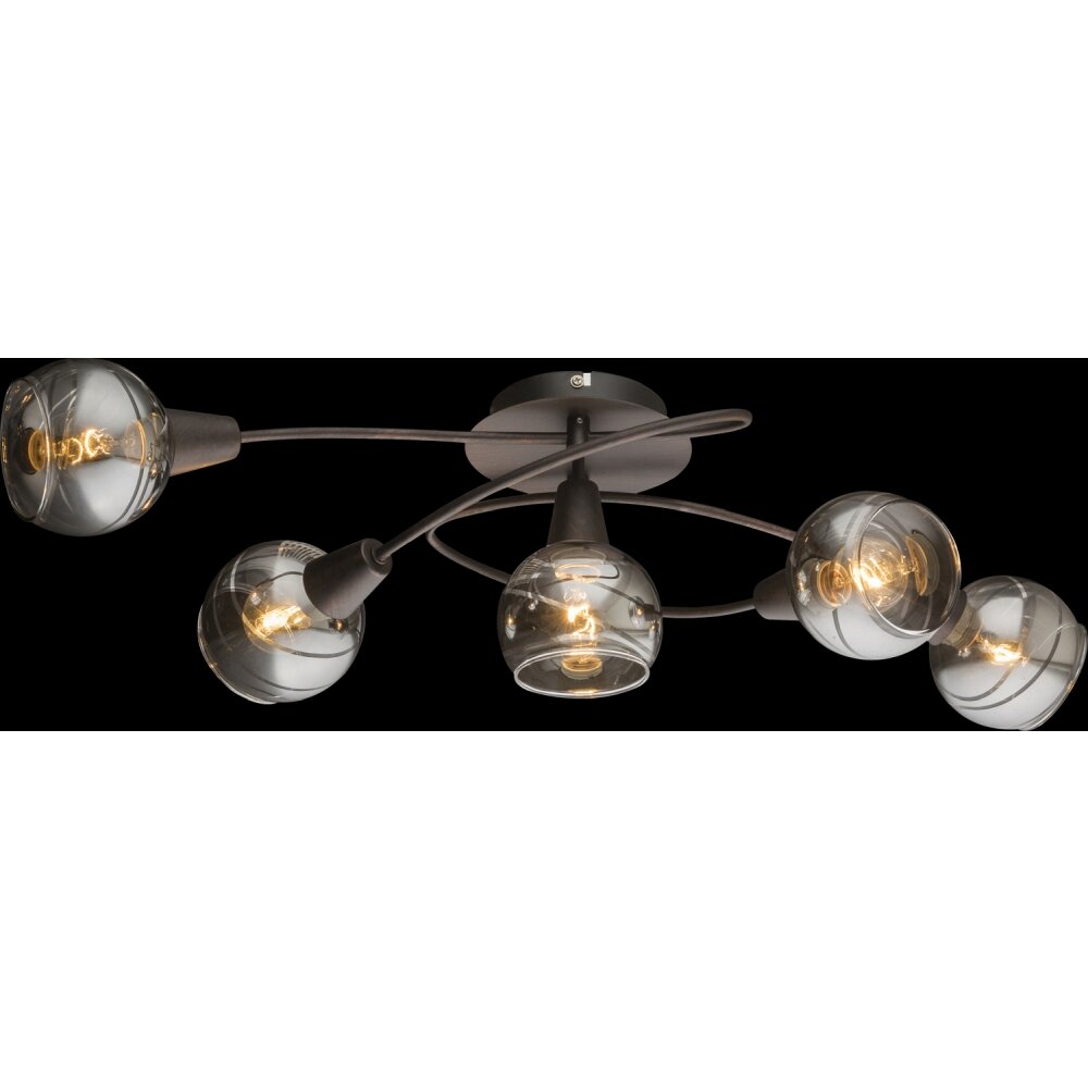 Globo ISLA Deckenleuchte LED Bronze, 5-flammig main product photo